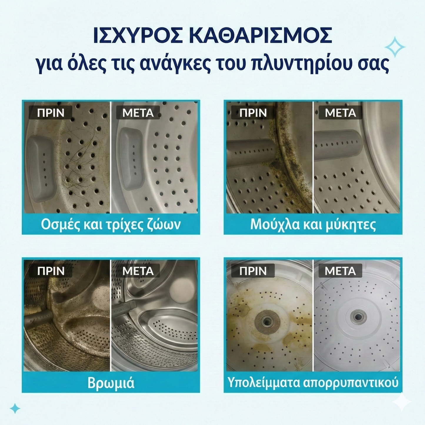 Καθαριστικό πλυντηρίου ρούχων Profi – ενεργά ένζυμα